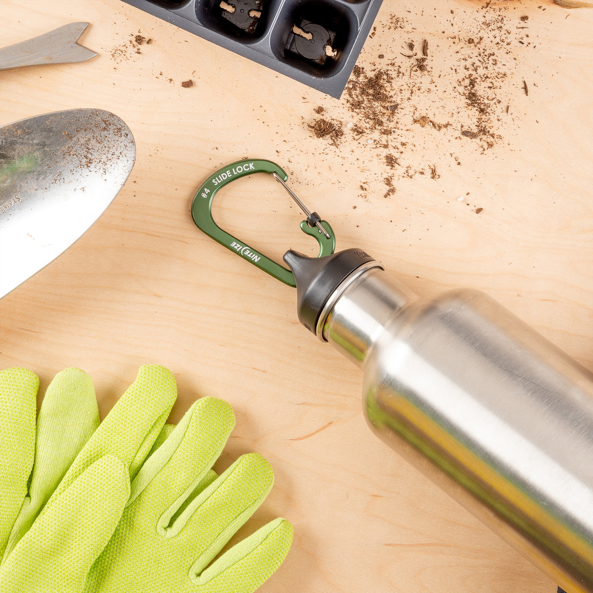 スライドロック アルミカラビナー #4