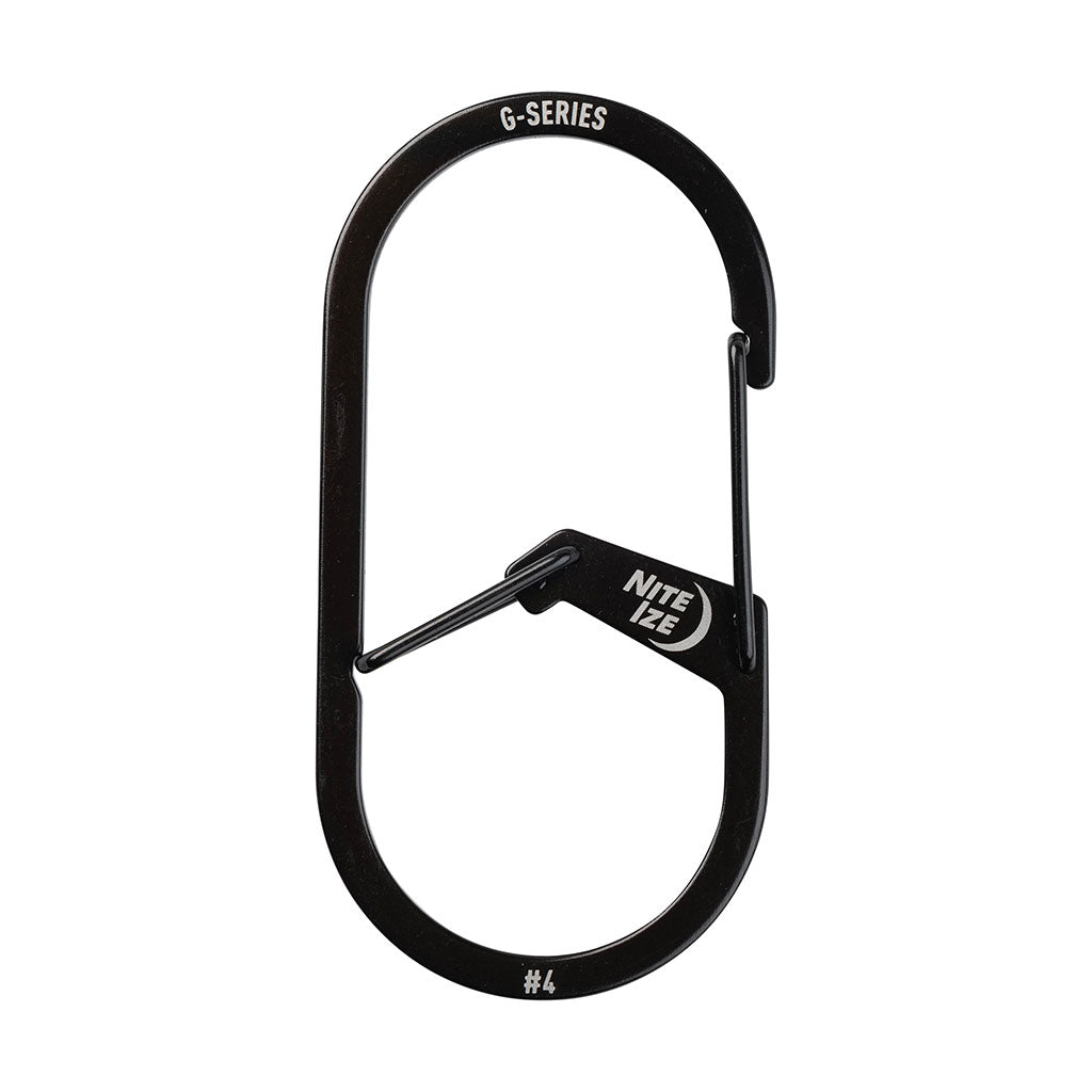 Gカラビナー#4ブラック表