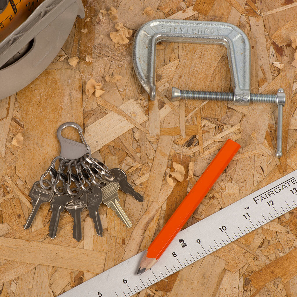 鍵がついたキーラックロッカー