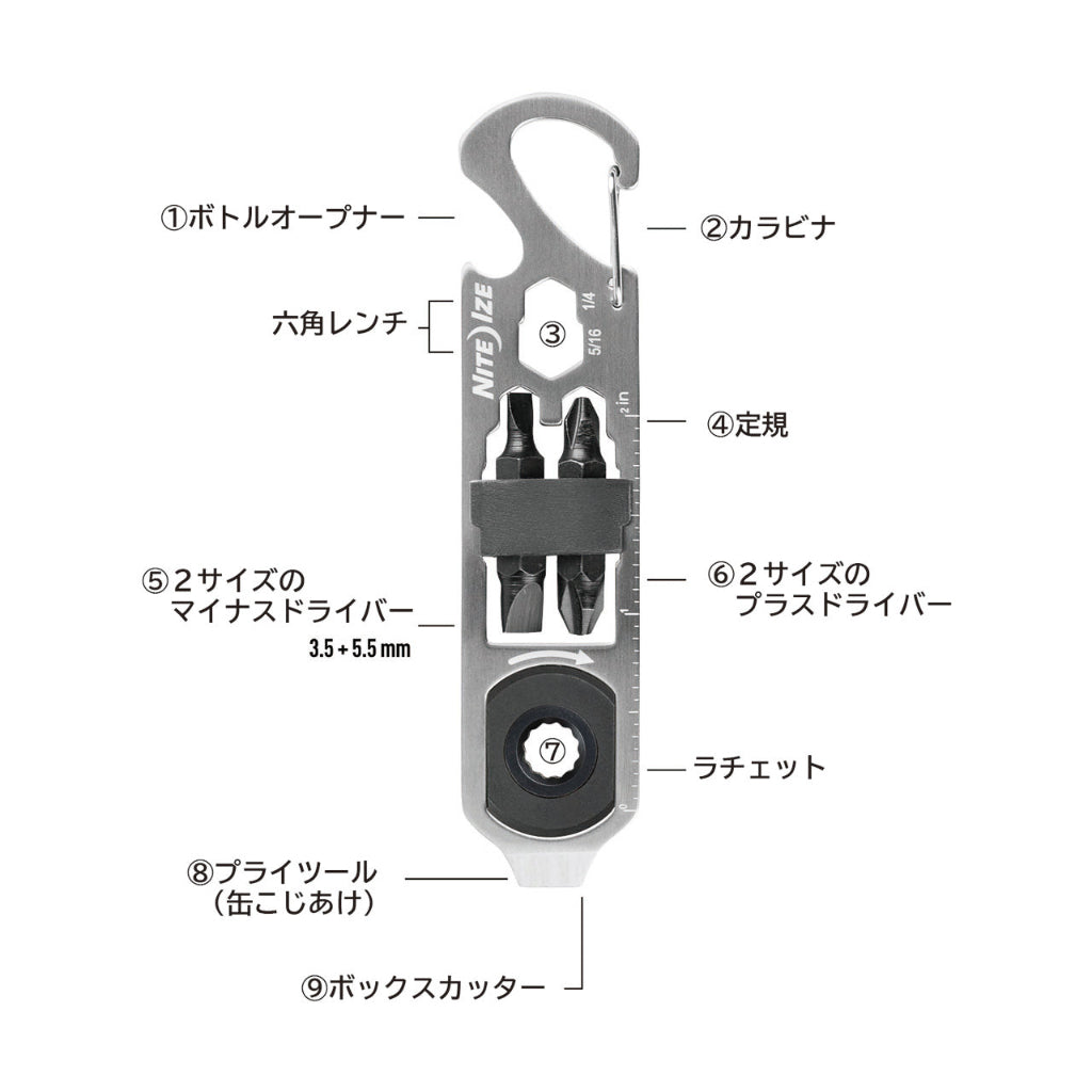 ナイトアイズ公式-ドゥーヒッキー ラチェットキーツール機能説明