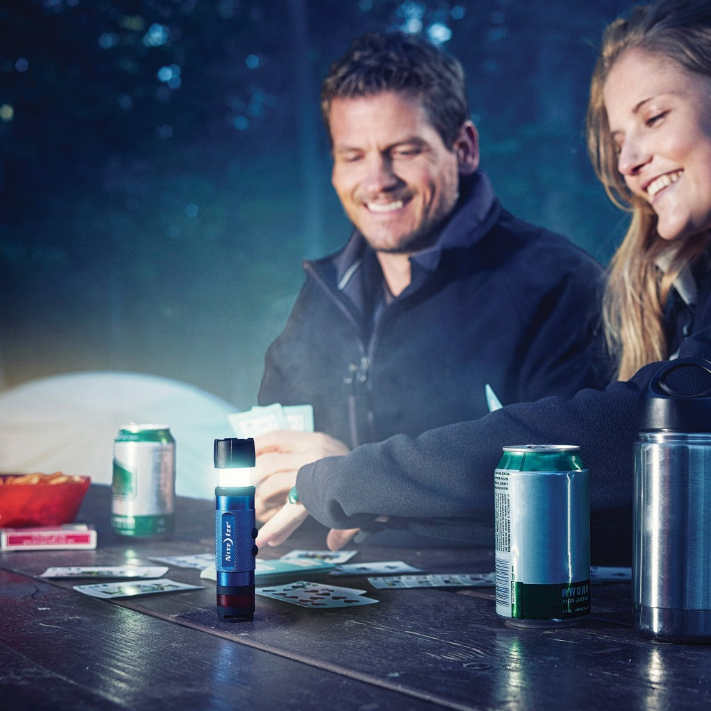 3イン1 LEDミニフラッシュライトブルー