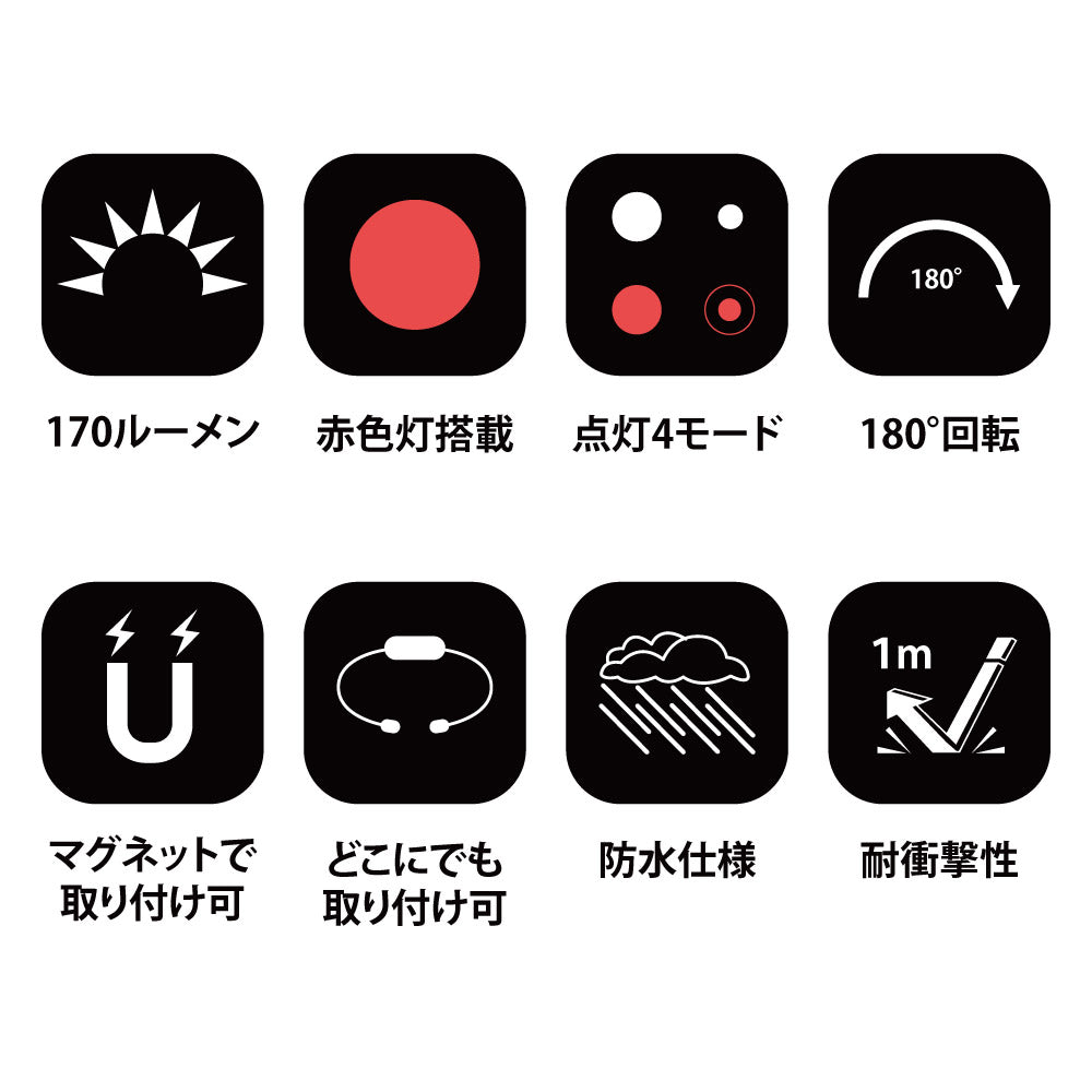 【残り1個】レイディアント170リチャージャブル タスクライト