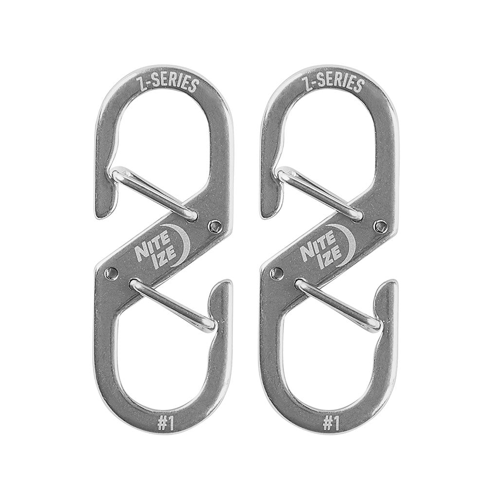 Zカラビナー#1ステンレスシルバー表