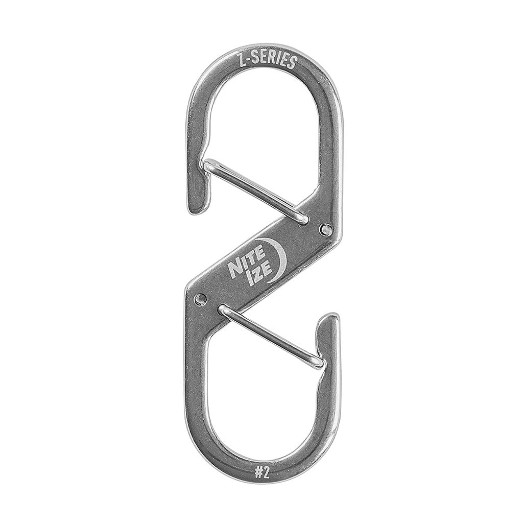 Zカラビナー#2ステンレスシルバー表